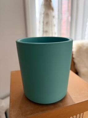 Matte Teal Ceramic Planter